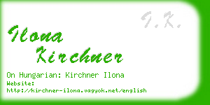 ilona kirchner business card